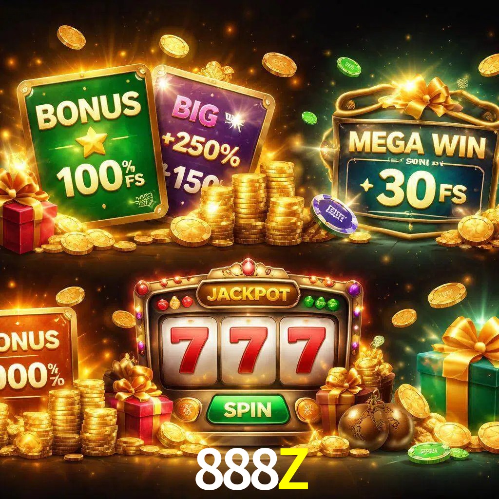 Tipos de bonos 888Z incluyendo recompensas de bienvenida y promociones continuas